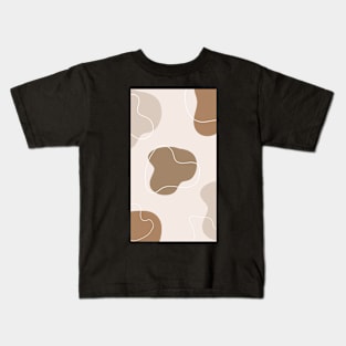 Serenity in Shapes: Aesthetic Abstract Watercolors Kids T-Shirt